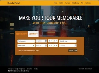 Guide Car Rental Website
