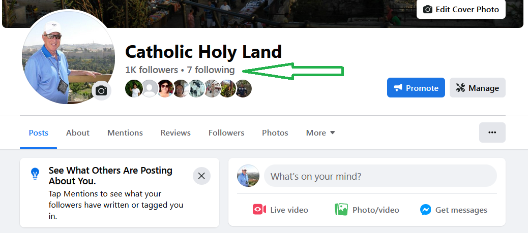 Facebook Visitors of Catholic